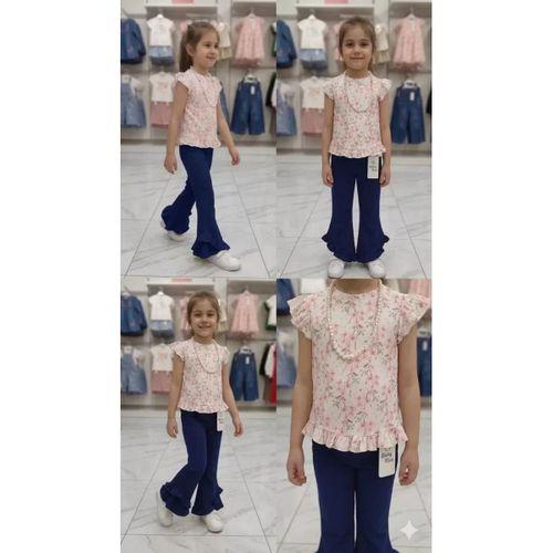 6-7-8 Yaş Kolyeli Full Likra Çocuk Takımı