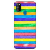 Lopard Samsung Galaxy M30s Uyumlu Kılıf Wood'X (22) Tam Koruma Kılıfı Desenli
