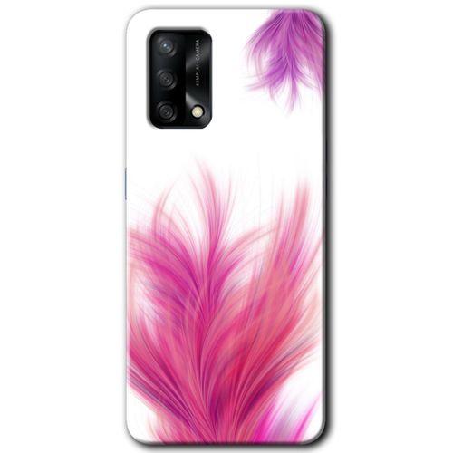 Oppo A54 HD Baskılı Kılıf + 9D Tam Ekran Koruyucu - Pembe Tüy
