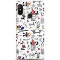 Xiaomi Mi A2 Lite Kılıf HD Baskılı Kılıf - Mickey Şehirde + Tam Ekran Koruyucu