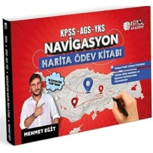 KPSS MEB AGS TYT AYT Coğrafya NAVİGASYON Harita Ödev Kitabı Mehmet Eğit