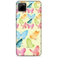 Animax Kelebek Suluboya Oppo Realme C11 Kılıf Desenli Silikon