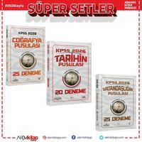 CBA Akademi 2026 KPSS Coğrafyanın Tarihin ve Vatandaşlığın Pusulası Deneme Seti 3 Kitap