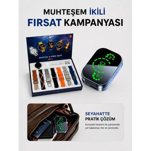 Dokunmatik Akıllı Saat Yeni Nesil Kulaklık Kampanyası Bluetooth Bağlantılı Anc Özelliği