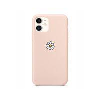Papatya Tasarımlı iPhone 11 Pembe Telefon Kılıfı