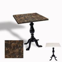 Dockers Çipa 1001 Döküm Ayak Kare Masa 70x70 cm - (Werzalit, Wermodin ve Allzalit Tabla) - Karacabey Mermer