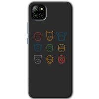 Casper Via E30 Kılıf HD Desen Baskılı Arka Kapak - Avengers Minimalism
