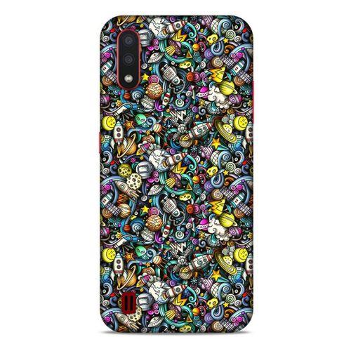 Graffitix (48) Desenli Silikon Kapak Samsung Galaxy A01 Kılıf
