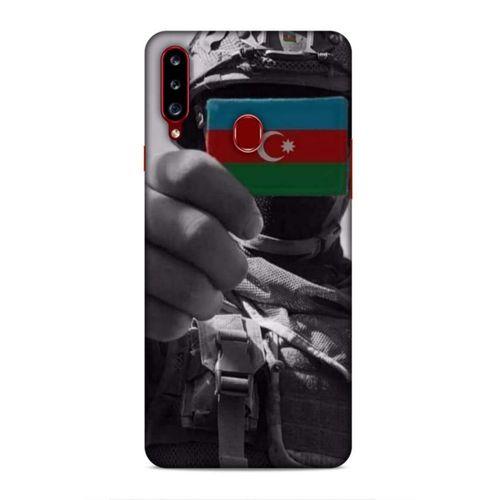 Samsung Galaxy A20s Uyumlu Kılıf Azarbaijan (40) Fit Silikon Kılıf Asker