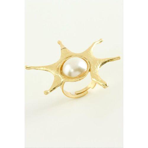 Güneş İnci Metal Yüzük