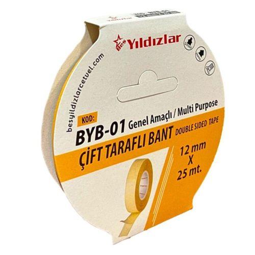 Yıldızlar Çift Taraflı Bant 12mmX25m - 4 adet