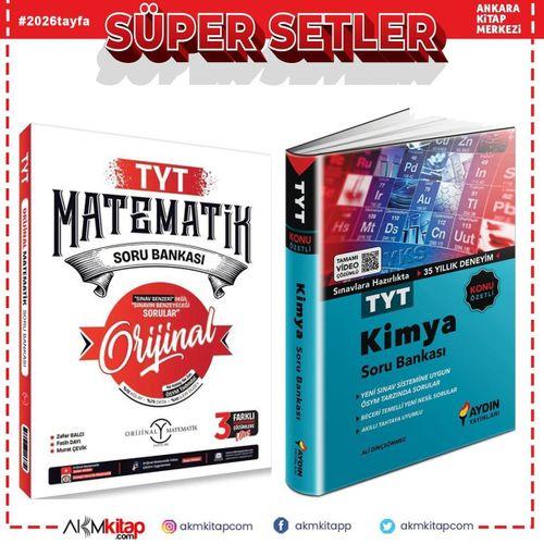 Orijinal Yayınları TYT Orijinal Matematik ve Aydın Kimya Soru Bankası Seti 2 Kitap