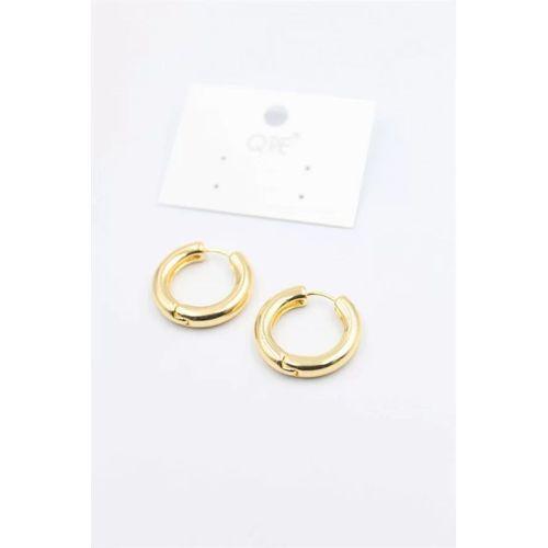 Metal Halka Küpe 2cm - Altın