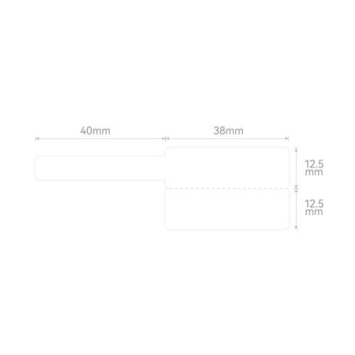 NIIMBOT T25 Etiket 38mm x 40mm 100 adet Beyaz  Kablo için (B1,B21S,B3S)