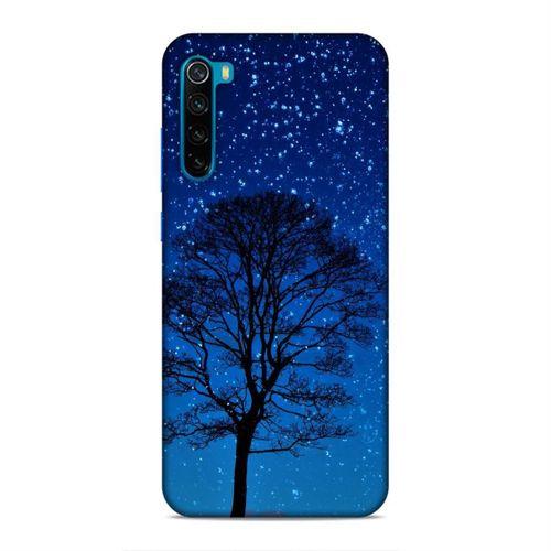 Xiaomi Redmi Note 8T Kılıf Gece Agaci Arka Kapak Silikon Koruma Full Koruyucu