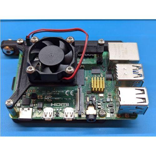 Raspberry Pi 4 Fan Montajı Düz 2.5 mm 3 Delikli (Bu ürün Sadece Plastik parçadır - Almadan Önce Soru Sorabilirsiniz)