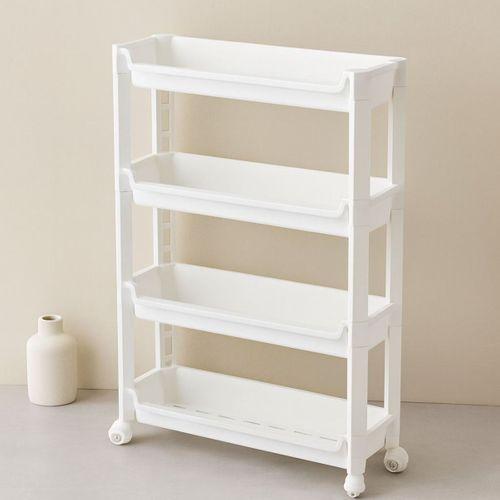 4 Katlı Tekerlekli Sepet Organizer Raf 465x145x670mm