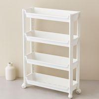4 Katlı Tekerlekli Sepet Organizer Raf 465x145x670mm