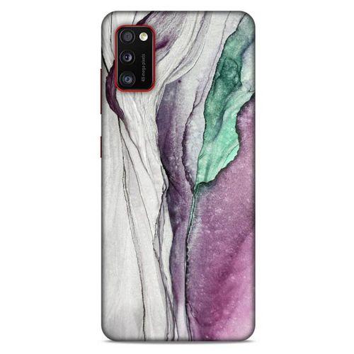 Samsung Galaxy A41 Uyumlu Kılıf Mor Delisi (29) Arka Koruma Kılıfı Mermer