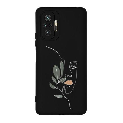 Redmi Note 10 Pro Max Line Art Women Desenli Premium Silikonlu Telefon Kılıfı