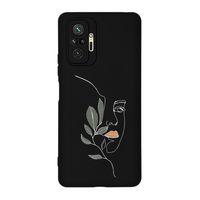 Redmi Note 10 Pro Max Line Art Women Desenli Premium Silikonlu Telefon Kılıfı