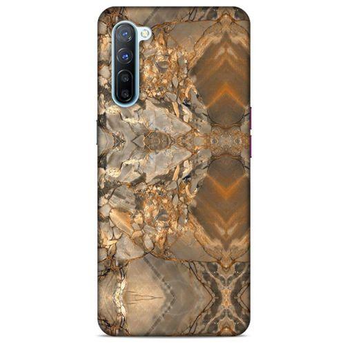 Mermer Desenli (8) Tema Baskılı Kılıf Açık Kahverengi Oppo Reno 3 Kılıf
