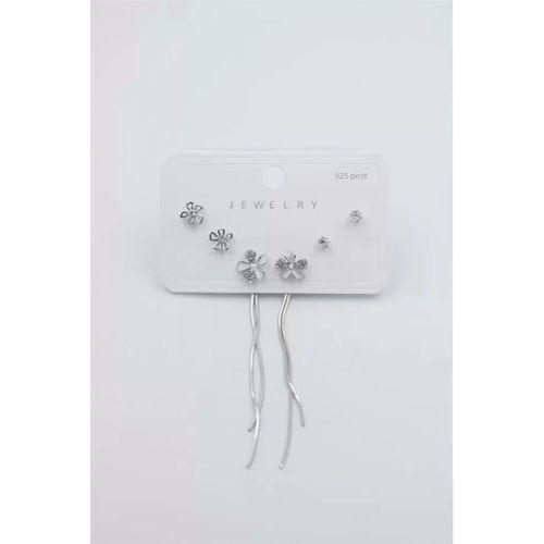 Çoklu Set Küpe - Gümüş