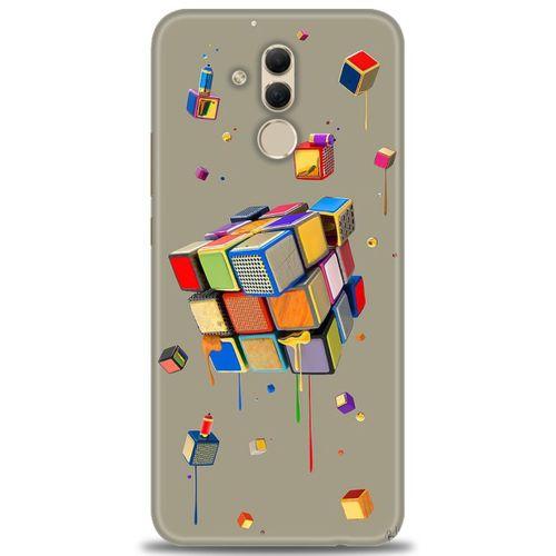 Huawei Mate 20 Lite Kılıf HD Baskılı Kılıf - Zeka Küpü + Tam Ekran Koruyucu