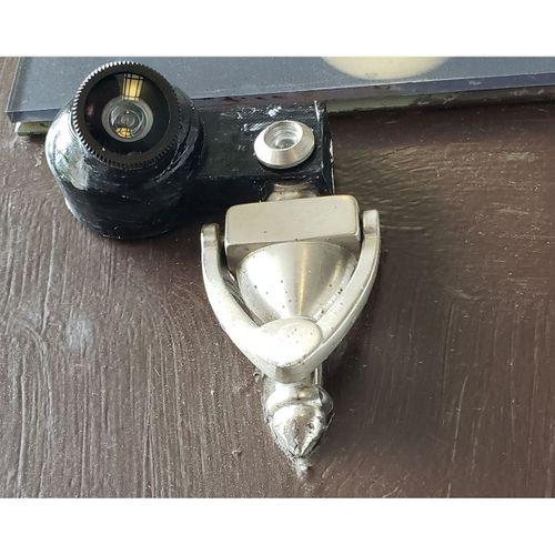Kapı Peep Deliği CSI Kamera Muhafazası Geniş Açılı lens Dudak - 3717274