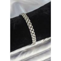 316L Çelik Gümüş Renk 7 mm Kalınlık Erkek Bileklik