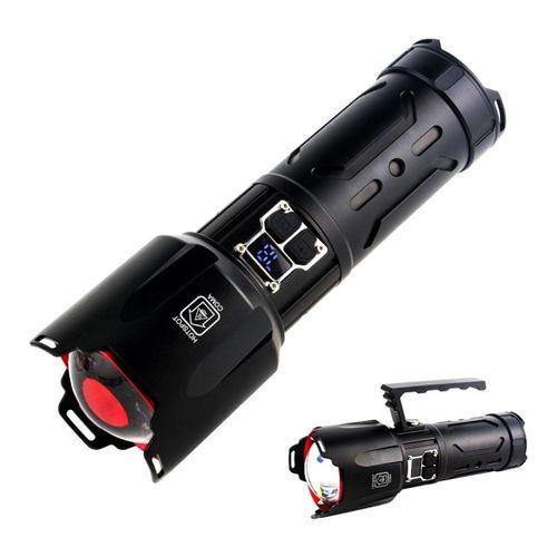 Bedotech Bd-2406 30w Tg Led Alüminyum Alaşımlı Zoomlu Type-c Dijital Göstergeli  El Feneri