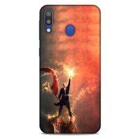Samsung Galaxy M20 Kılıf Atatürk (44) Tough Armor Kılıf Alev Kırmızı