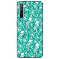 Oppo Reno 3 Kılıf Desenli Özel Seri Tüyler (45) Liquid Air Kılıf