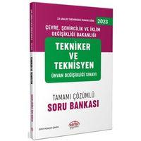 2023 UDS Çevre Şehircilik ve İklim Değişikliği Bakanlığı Tekniker ve Teknisyen Unvan Değişikliği Soru Bankası Editör Yayınları