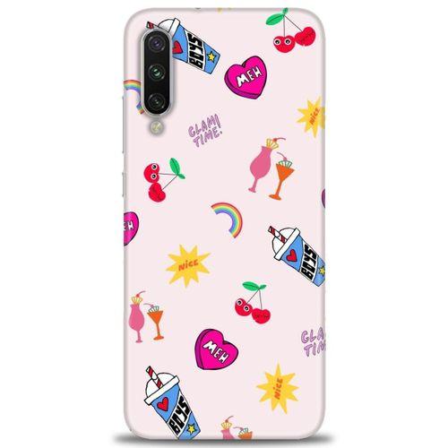 Xiaomi Mi A3 Kılıf HD Baskılı Kılıf - Glam Time + Tam Ekran Koruyucu