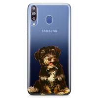 Samsung Galaxy M30 Kılıf Havanese Puppy Arka Kapak Koruma Desenli Full Koruyucu