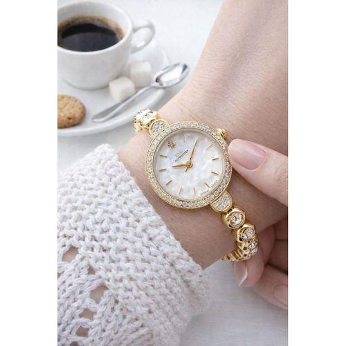 RMS Romanson Su Yolu Özel Taşlı Kordon 2 Yıl Garantili 5 Atm Kadın Kol Saati+Bileklik A.2131.01