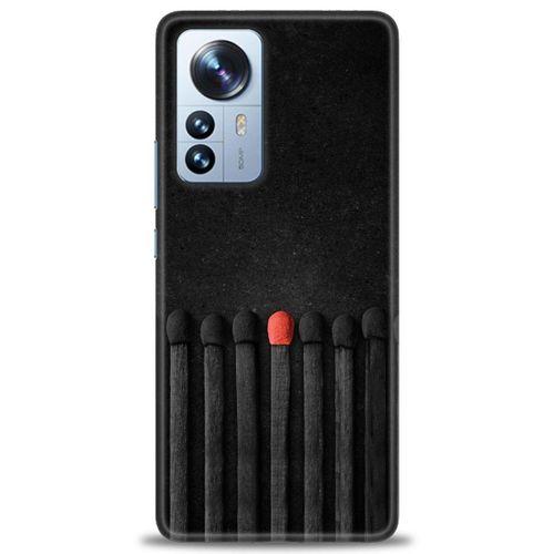 Xiaomi Mi 12 Kılıf HD Baskılı Kılıf - Kibrit Çöpleri + Tam Ekran Koruyucu