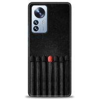 Xiaomi Mi 12 Kılıf HD Baskılı Kılıf - Kibrit Çöpleri + Tam Ekran Koruyucu