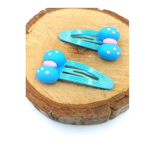 Mavi Renk Figürlü Çıt Çıt Çocuk Tokası