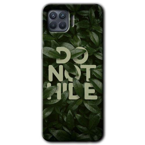 Oppo Reno 4 Lite Kılıf Baskılı Kapak - Do Not Hide +Tam Kaplayan Mat Seramik