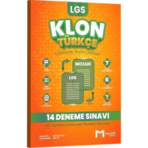 8. Sınıf LGS Türkçe Klon 14 Deneme Mozaik Yayınları