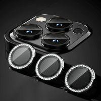 iPhone 14 Pro Max Uyumlu Swarovski Taşlı Kamera Lensi Koruma Camı