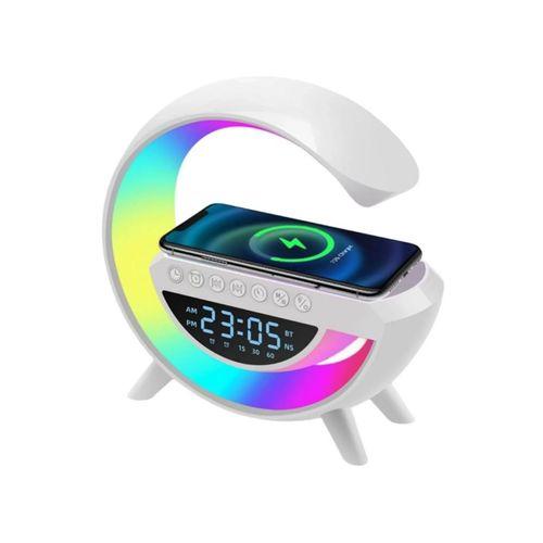 Rgb Gece Lambalı Kablosuz Şarj Cihazlı Bluetooth Hoparlör Dijital Saat