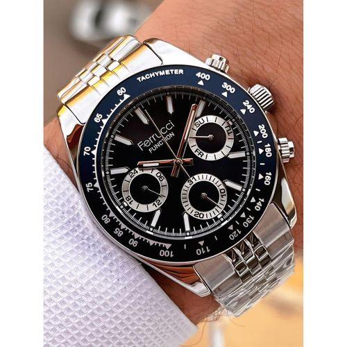 Ferrucci 2 Yıl Garantili Çelik Kordon İç Kadran Özellikleri Aktif 3 Atm Erkek Kol Saati EF.03648.2