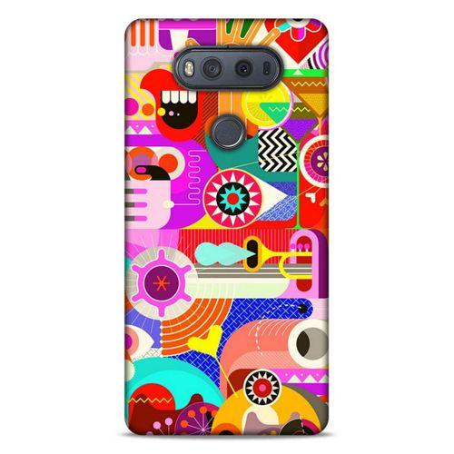 Lopard LG K61 Uyumlu Kılıf Soyut Sanat (19) Baskılı Kılıfları