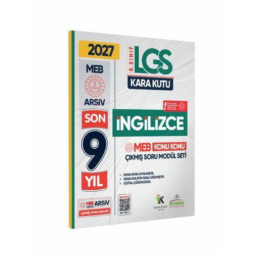 2027 LGS 8 Sınıf İNGİLİZCE Karakutu MEB Çıkmış Soru Modülü Video/PDF Çözümlü Konu Konu Son 9 Yıl