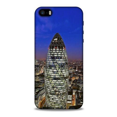Apple Iphone 5S Kılıf Dünya Mimarisi (34) Slim Armor Kılıf Mary Axe Londra