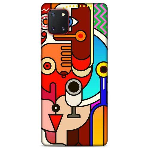 Lopard Samsung Galaxy Note 10 Lite Uyumlu Kılıf Soyut Sanat (8) Desenli Baskılı Kılıf