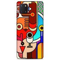 Lopard Samsung Galaxy Note 10 Lite Uyumlu Kılıf Soyut Sanat (8) Desenli Baskılı Kılıf